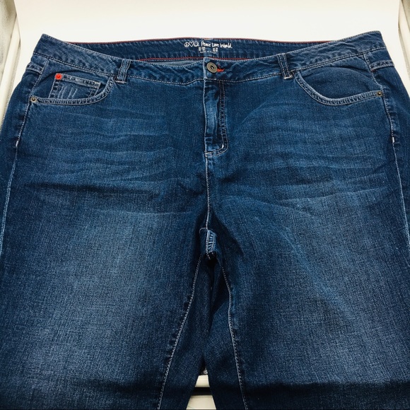 Peace Love World Denim Sandal Jeans Plus Frayed 16 - Picture 4 of 14